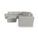 Flex 5-Seat Sectional with Wide Arm and Ottoman