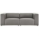 Mingle Vegan Leather 2-Piece Sectional Sofa Loveseat