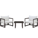 Fortuna 3 Piece Outdoor Patio Sectional Sofa Set