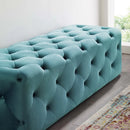 Amour 60" Tufted Button Entryway Performance Velvet Bench