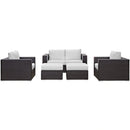 Convene 5 Piece Outdoor Patio Sofa Set