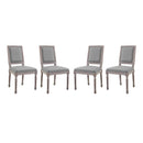 Court Dining Side Chair Upholstered Fabric Set of 4