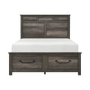 Lenior-(3) Queen Platform Bed with Footboard Storage image