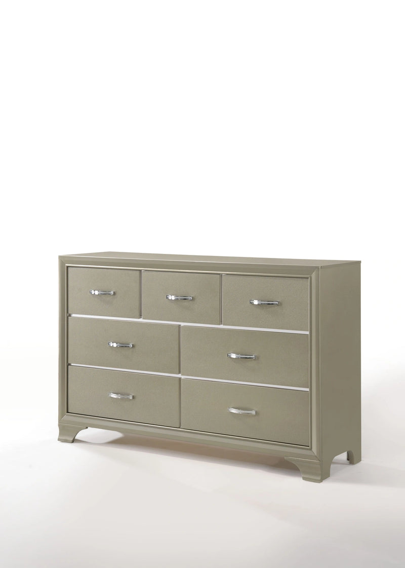 champagne dresser Carine RD-03.04.24 39 Item Weight Shimmering Sequin V-neck Mermaid Size:6-9 Months with Bloomers