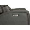 Linden Power Reclining Loveseat with Console & Power Headrests & Lumbar - 5000007534 - Michael's Discount Furniture