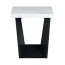 Beckley End Table Complete in Marble Top