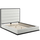 Ashland Queen Faux Leather Platform Bed