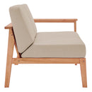 Sedona Outdoor Patio Eucalyptus Wood Left-Facing Loveseat