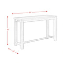 Stone Occasional Bar Table Single Pack (Table + Three Stools) 3A Packing