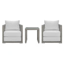 Aura 3 Piece Outdoor Patio Wicker Rattan Set
