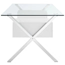 Abeyance Glass Top Office Desk