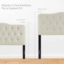 Annabel Queen Upholstered Fabric Headboard