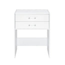 Irvine Mini Dressing Table with Stool, LED and USB in Glossy White
