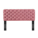 Lizzy Tufted King/California King Performance Velvet Headboard