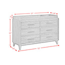 Malia Dresser and Topper in Walnut