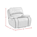 Atlantis Power Motion Recliner with Power Head Recliner in Heritage Brown