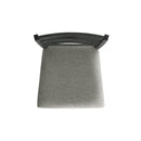 Martin Dining Side Chair with Grey Fabric - Black Finish (2 Per Carton)