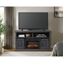 Macau Console with 23"" Fireplace Insert in Grey