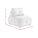 Nahla Modular Chair in Marine Cream