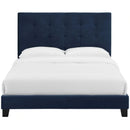 Melanie King Tufted Button Upholstered Performance Velvet Platform Bed
