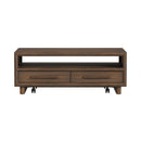 Brisbane 4-Drawer Coffee Table with Casters in Brown