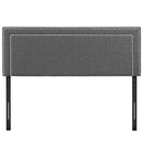 Jessamine King Upholstered Fabric Headboard