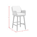 Bayhill Barstool with Grey Fabric in Black (2 Per Carton)