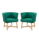 Anders Accent Chair Upholstered Fabric Set of 2