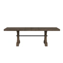 Yellowstone Dining Table with 2x12" Leaves in Medium Brown