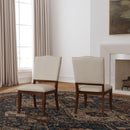 Bellevue Pair of Upholstered Dining Chairs - Michael's Discount Furniture