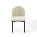 Isla Channel Tufted Upholstered Fabric Dining Side Chair