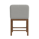 Glinda UPH Chair with Light Grey Fabric in Brown (2 Per Carton)