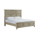Whit-Ash Panel Bed in Light Grey