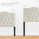 Annabel Twin Upholstered Fabric Headboard