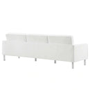 Loft 3 Piece Tufted Upholstered Faux Leather Set
