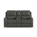 Linden Power Reclining Loveseat with Console & Power Headrests & Lumbar - 5000007534