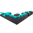 Convene 12 Piece Outdoor Patio Sectional Set