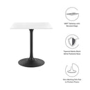 Lippa 28" Square Wood Top Dining Table