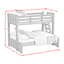Hampton Kids Over Bunk with Ladder Bedroom Set