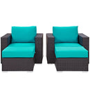 Convene 4 Piece Outdoor Patio Sectional Set