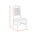 Ridgemont Dining Side Chair with Grey Fabric in Black with Grain (2 Per Carton)