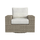 Carmona Swivel Chair - Natural and Olefin Beige