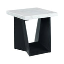 Beckley End Table Complete in Marble Top