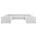 Bartlett Upholstered Fabric 8-Piece Sectional Sofa