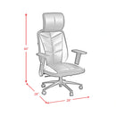 Rollins Gaming Chair with LED and Speaker in Black and Khaki - 3A Packing