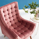 Suggest Button Tufted Performance Velvet Lounge Chair