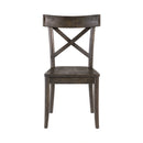 (D210-43C) Coronado- Side Chair (2/Ctn)- Chocolate