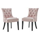 Regent Tufted Performance Velvet Dining Side Chairs - Set of 2