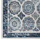 Entourage Odile Distressed Floral Moroccan Trellis 8x10 Area Rug