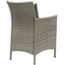 Conduit Outdoor Patio Wicker Rattan Dining Armchair Set of 2